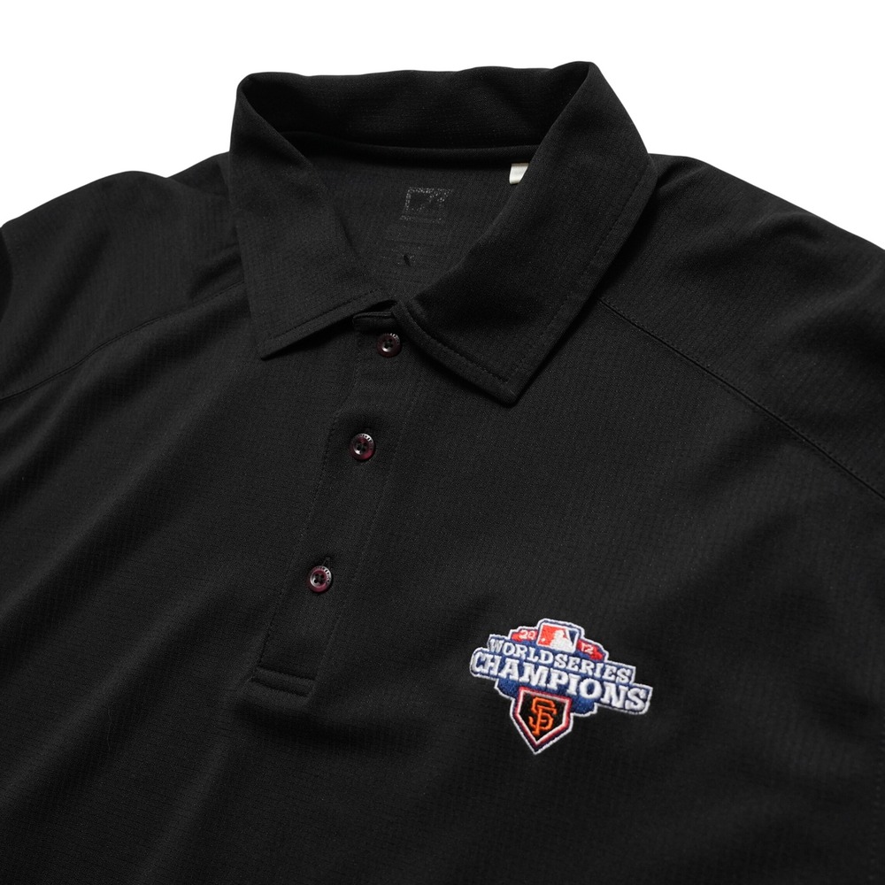 Cutter & Buck‎ Polo Shirt Mens Large Black 2012 World Series Champions SF Giants